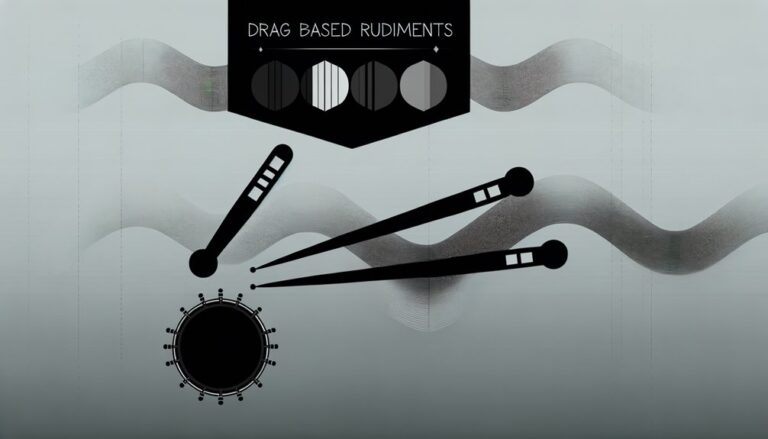 Drag-basierte Schlagzeug-Rudimente