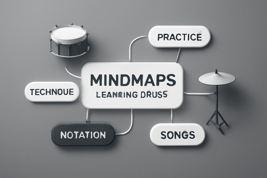 drum learning mindmaps technique