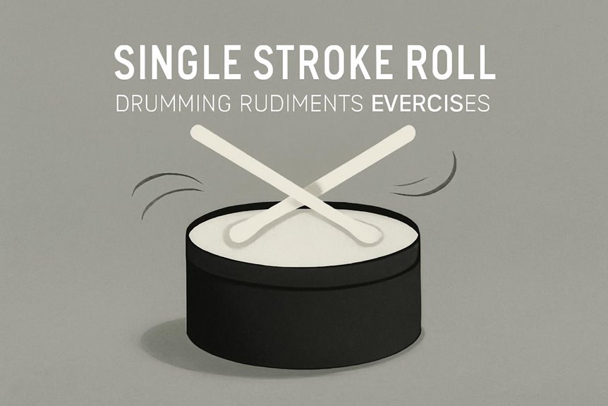 Einzelstrich-Roll Schlagzeug-Rudiment Übungen • Schlagzeug.net