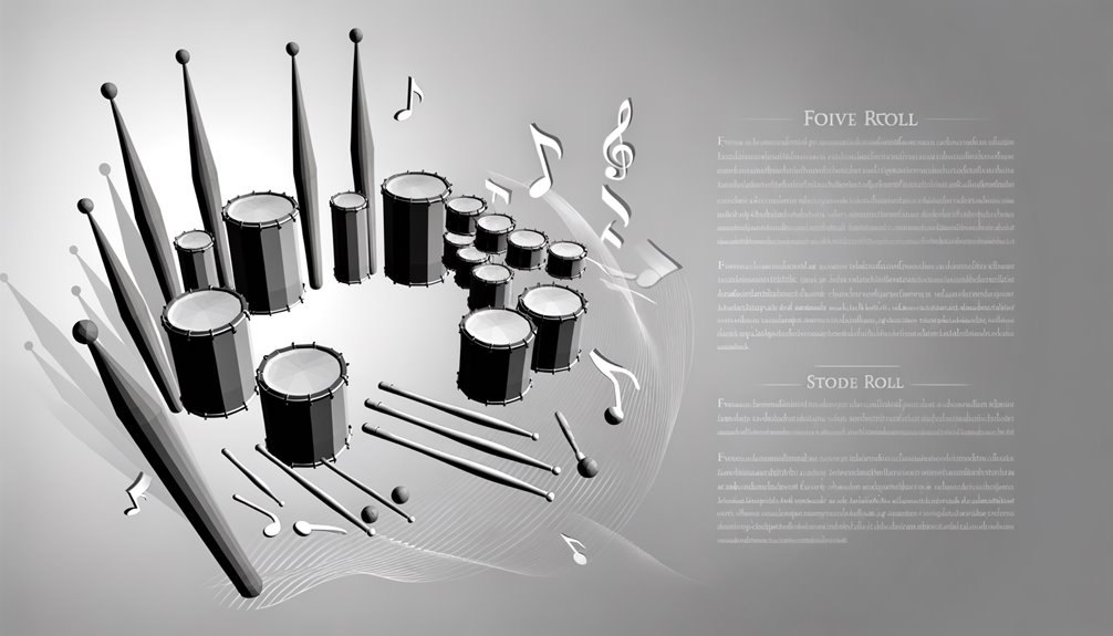 Fünf-Stroke-Roll-Übungen