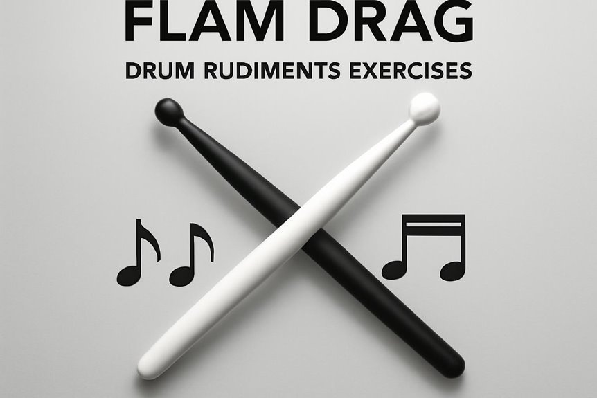 Flam Drag Drum Rudiments Übungen 1 flam drag drum rudiments